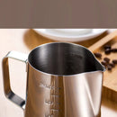 GobekUsa Latte Art Cup with Pull Needle, Measuring Scale, Milk Frother, Garland Mug