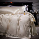 GobekUsa Damask Lyocell Cotton Bedding Set with Soft Silky Finish