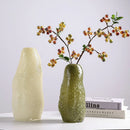 GobekUsa Glass Vase with Irregular Patterns for Flower Arrangement and Home Decor