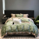 GobekUsa Eucalyptus Lyocell Flowers Duvet Set with Sheet & Pillowcases