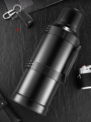GobekUsa 2000ML Glass Liner Insulated Kettle with Folding Handle Thermos Cup