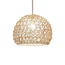 GobekUsa Hand Woven Rattan Pendant Lights Chandelier Bamboo Modern Living Room Decor