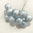 GobekUsa Blue Flower Stamen Berries Bundle for DIY Wedding Cake Decor