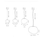 GobekUsa Gregg Glass Pendant Light: Stylish LED Hanging Lamp for Dining Kitchen LOFT.