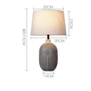 GobekUsa Japanese Style Ceramic Table Lamp for Living Room, Bedroom, Study - Simple & Elegant