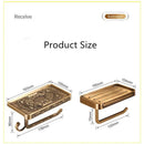GobekUsa Antique Black Toilet Paper Holder with Phone Shelf