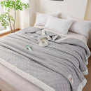 GobekUsa Knitted Waffle Summer Quilt: Soft, Breathable, Cooling, Machine Washable, Thin & Skin-friendly