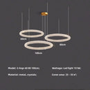 GobekUsa Crystals Pendant Lights: Modern Dimmable Chandelier for Luxury Living Room, Dining, Bedroom