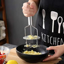 GobekUsa Double-layer Stainless Steel Potato Masher & Food Crusher for Kitchen Vegetable Fruit