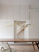 GobekUsa Gold Stainless Steel Circles Pendant Lights for Dining Room Home Decor