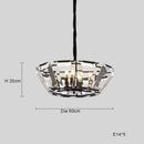 GobekUsa Black Crystal Pendant Chandelier for Home Decor Luxe Lighting