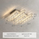 GobekUsa Crystal Chandelier Lights for Living Dining Bedroom LED Dimmable Lustre Lighting