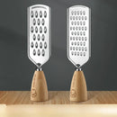GobekUsa 3-in-1 Multifunctional Grater & Slicer for Kitchen - Wooden Handle