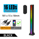 GobekUsa LED Sound Control Light Bar with Bluetooth for Car Room TV Decoration