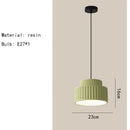GobekUsa Elegant Resin Chandeliers Dining Room Bedside Lamp E27 Adjustment