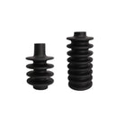 GobekUsa Geometric Circle Spiral Black Resin Vase - Home Decor Flower Pot