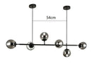 GobekUsa LED Glass Pendant Chandelier: Modern Nordic Style for Dining Room, Bedroom Decor