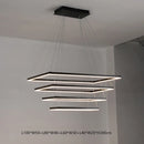 GobekUsa LED Acrylic Pendant Lights Modern Hanging Lamp for Dining Room Kitchen Loft Decor