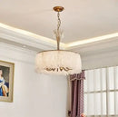 GobekUsa Crystal Chandelier: Modern Clear Glass Pendant Lamp for Villa Hall and Bedroom