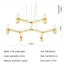 GobekUsa Crown Major Chandelier: Modern Luxury LED Light for Kitchen, Hotel, Living Room