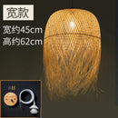 GobekUsa Bamboo Pendant Lights: Nordic Dining Room LED Hanging Lamps Loft Style Decor
