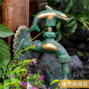 GobekUsa Antique Brass Wall Mount Garden Faucet for Kindergarden, Animal Design