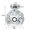 GobekUsa Glass Crystal LED Ceiling Chandelier for Home Decor
