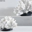 GobekUsa Coral Resin Sculpture: Modern Desk Decor & Artwork Crafted Landscape Ornaments