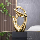 GobekUsa Golden Geometric Human Body Sculpture Decorative Figurine