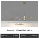GobekUsa Aluminum LED Chandelier: Modern Dining Island Light for Stylish Indoor Decoration