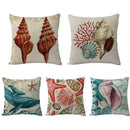 GobekUsa Coastal Cushion Cover - Sea Theme Decorative Sofa Pillowcase