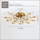 GobekUsa Crystal Ceiling Chandelier LED Fixture Lights for Living Room Bedroom by Samsarah Lighting