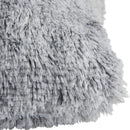 GobekUsa Cozy Plush Fur Cushion Cover 43x43cm White Grey Sofa Decor Pillowcase