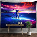 GobekUsa Astronaut Moon Tapestry Wall Hanging - Boho Hippie Living Room Decor
