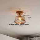 GobekUsa Blue Hollow-out Ceramic LED Ceiling Lamp