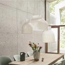 GobekUsa Japanese Nordic Design LED Silk Pendant Lights for Living Room and Restaurant
