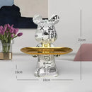 GobekUsa Graffiti Bear Figurine: Modern Home Decor Statue for Keys Storage Shelf
