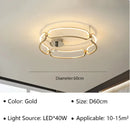 GobekUsa Adara Luxury LED Chandelier: Modern Ring Light for Home Interior Decoration