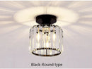 GobekUsa Crystal LED Ceiling Light for Home Decor, Modern Aisle Light Fixture for Bedroom Living Room