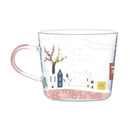 GobekUsa 500ml Glass Mug with Handle and Scale for Breakfast Milk at Home or Office