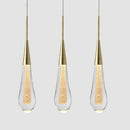 GobekUsa Gold Crystal Pendant Light: European Luxury LED Bar Lamp