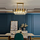 GobekUsa Gold Crystal Chandelier Lighting for Living Room