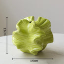 GobekUsa Green Ceramic Vase: Unique Plant Pot for Stylish Room Decor