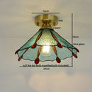 GobekUsa Glass Copper LED Ceiling Light - Nordic Home Lighting Fixture