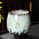 GobekUsa Chinese Kiln Ceramic Coffee Cup Set, 250ml, Elegant Kung Fu Teacup Pottery Handmade