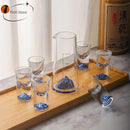 GobekUsa Blue Sake Glass Ice Jug Wine Bottle Wine Dispenser Beer Cooler