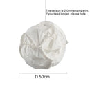 GobekUsa Cloud White Pendant Light: Rice Paper Ball Lampshade for Kitchen Island, Restaurant & Kids Room
