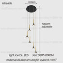 GobekUsa Contemporary Horn Chandelier: Restaurant & Living Room Ceiling Pendant Lighting