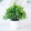 GobekUsa Artificial Mini Plant Bonsai Greening Potted Desktop Simulation Green Plant