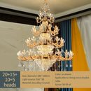 GobekUsa Crystal Luxe Pendant Lamp: Elegant European Style for Living Room and Restaurant